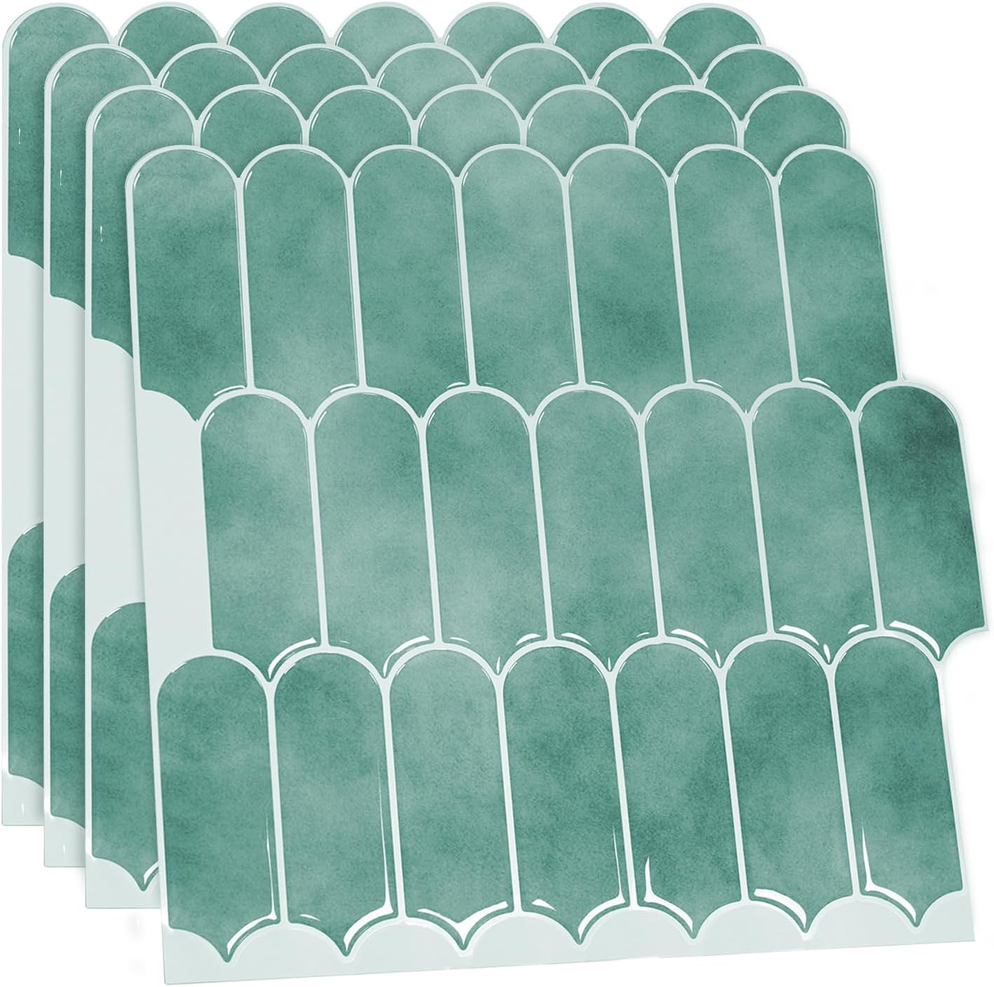 Carreaux autocollants 3D - YRHOME - Brique verte - 10 pièces - PVC - 30x30 cm - Bricolage