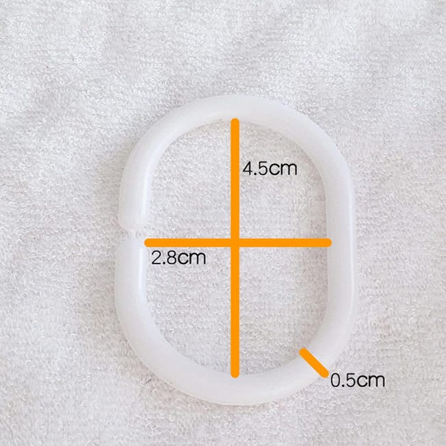 Anelli e ganci in plastica per tende da doccia | Acquisti Online su Anelli e ganci in plastica per tende da doccia | Acquisti Online su