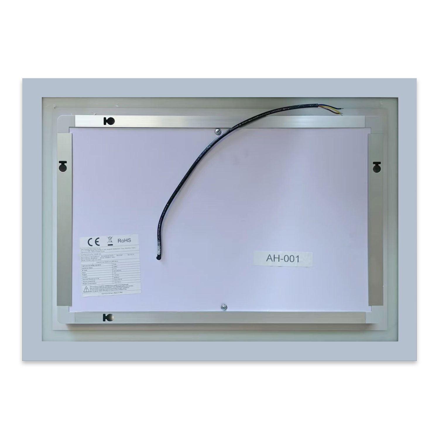 AICA Miroir lumineux 80x60cm,3 couleurs + dimmable + anti-buée + mémoire, miroir salle de bain - 7