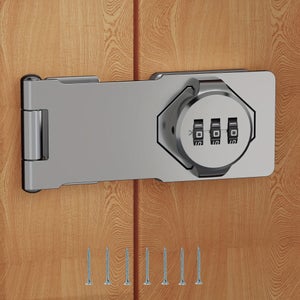 Cadenas Code 4 Chiffres, 52mm Cadenas Extérieur Etanche, Robuste Et Antivol 8mm Loquet Cadenas A Combinaison Exterieur Serrure Porte De Garage 97161450
