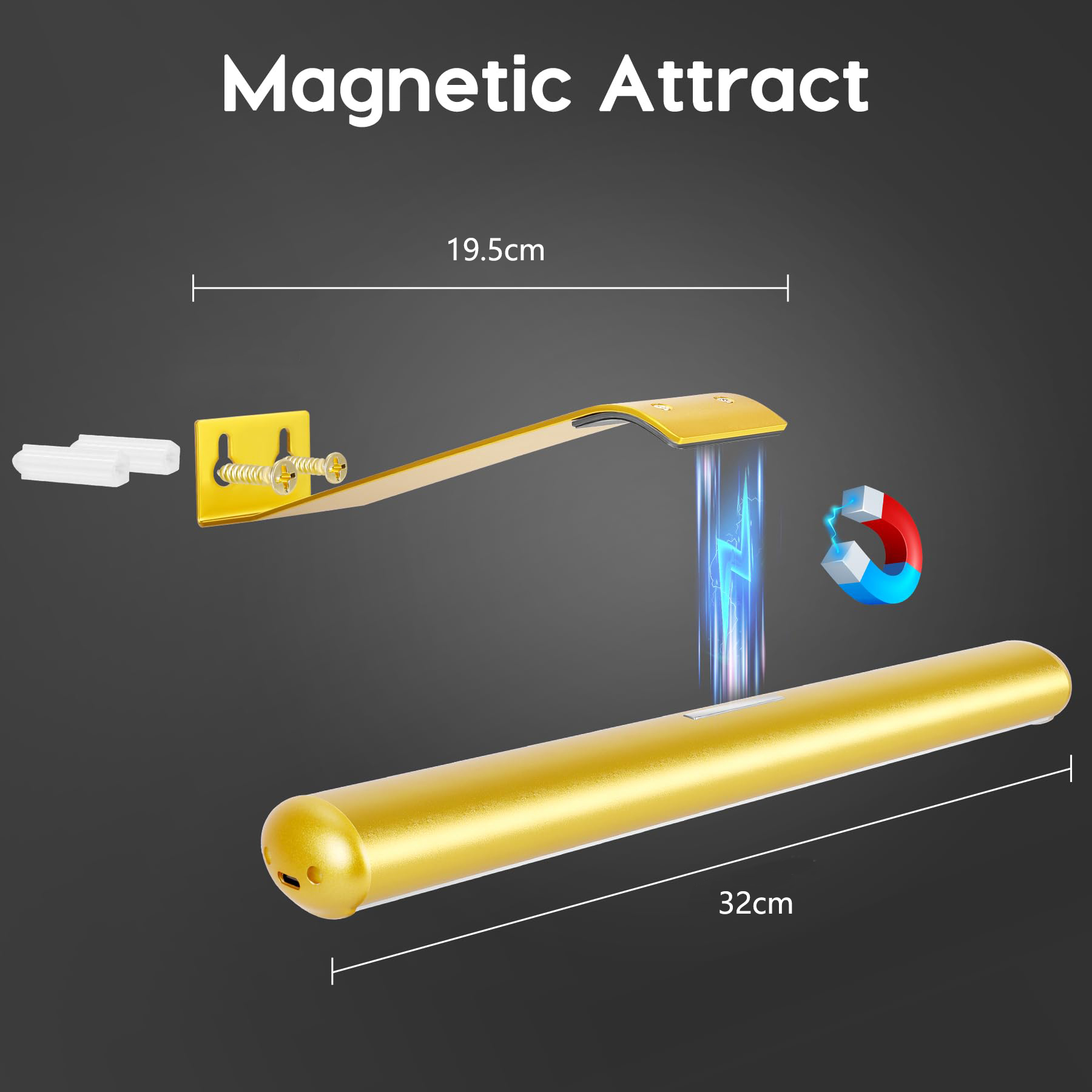 Paquete de 2 luces LED inalámbricas para pintar con control remoto, recargables, regulables, para pared y arte. - 4