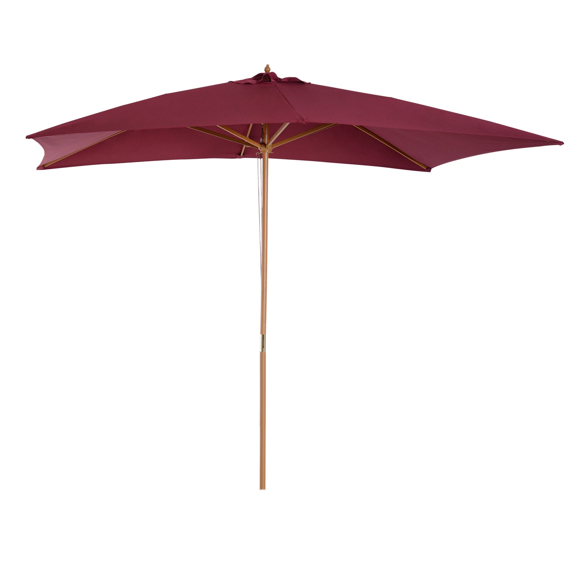 Parasol De Jardin Portable 2x2m Outsunny - Toile Carrée Ajustable, Pied Pointu Pour Sable/sol - 13