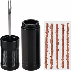 Kit Réparation Pneu Tubeless Vélo - 15 Bandes + Mini Tournevis Alésoir - Réparation Rapide Sans Démonter Le Pneu - Pour Crevaisons Verre, épines