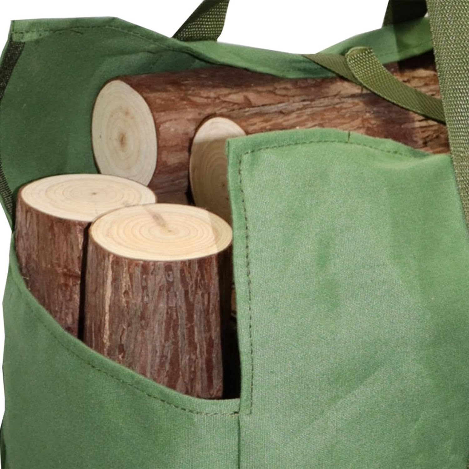 Borsa in Feltro per Legna Da Ardere Pieghevole Cesta Camino, 50X25X25Cm
