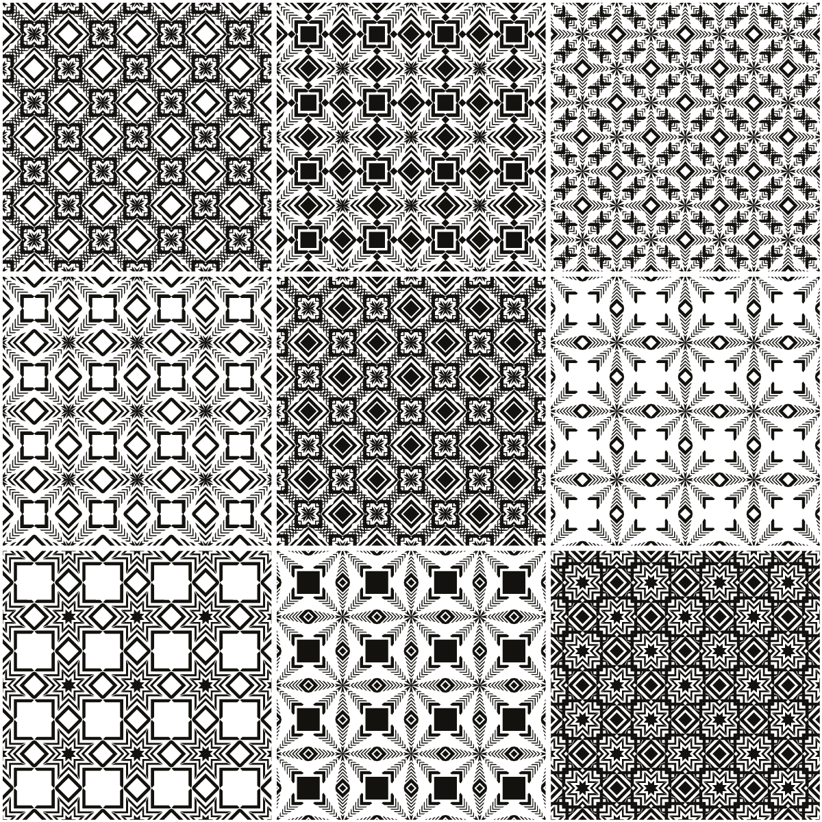 9 adesivo piastrelle scandinavo Orn - Sticker adesivo - adesivi murali - 9stickers20x20cm - 2