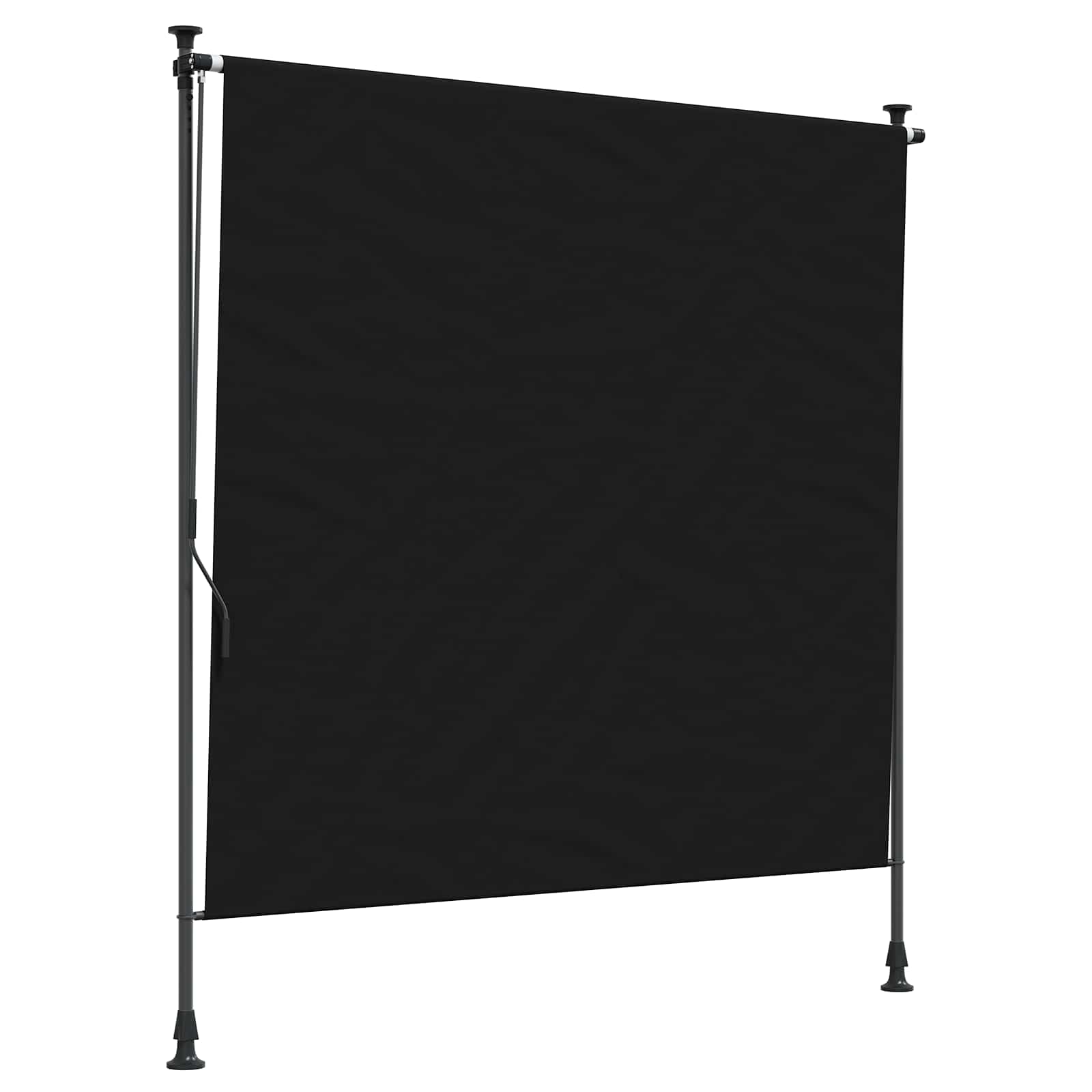Cortina de rodillo exterior negro 150 x 270 cm