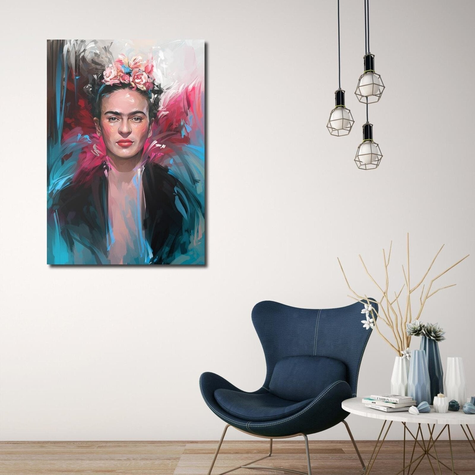 Tableau portrait de Frida Kahlo - 40 x 60 cm - 3