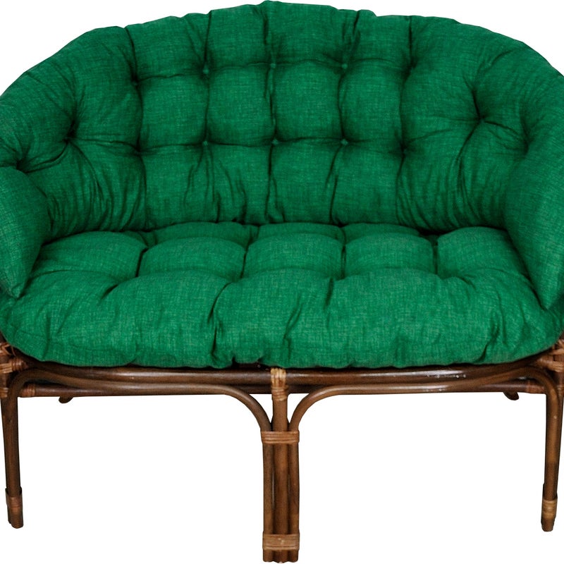 Poduszka na sofę rattanową wiklinową AMPO zielony 1 szt.