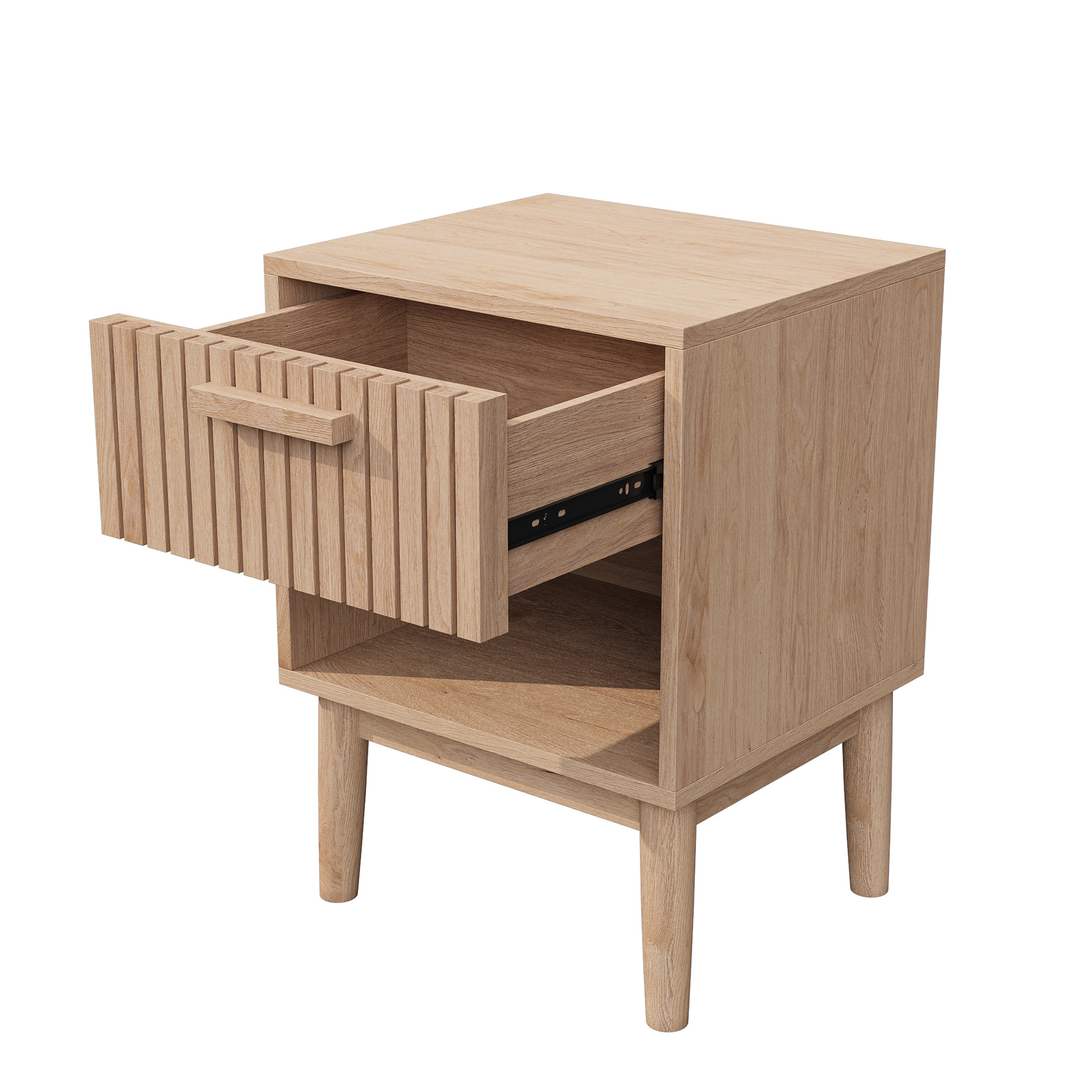 Lot de 2 tables de chevet, avec 1 tiroir, style bohème, tables de chevet, pour chambre à coucher ou salon - 10