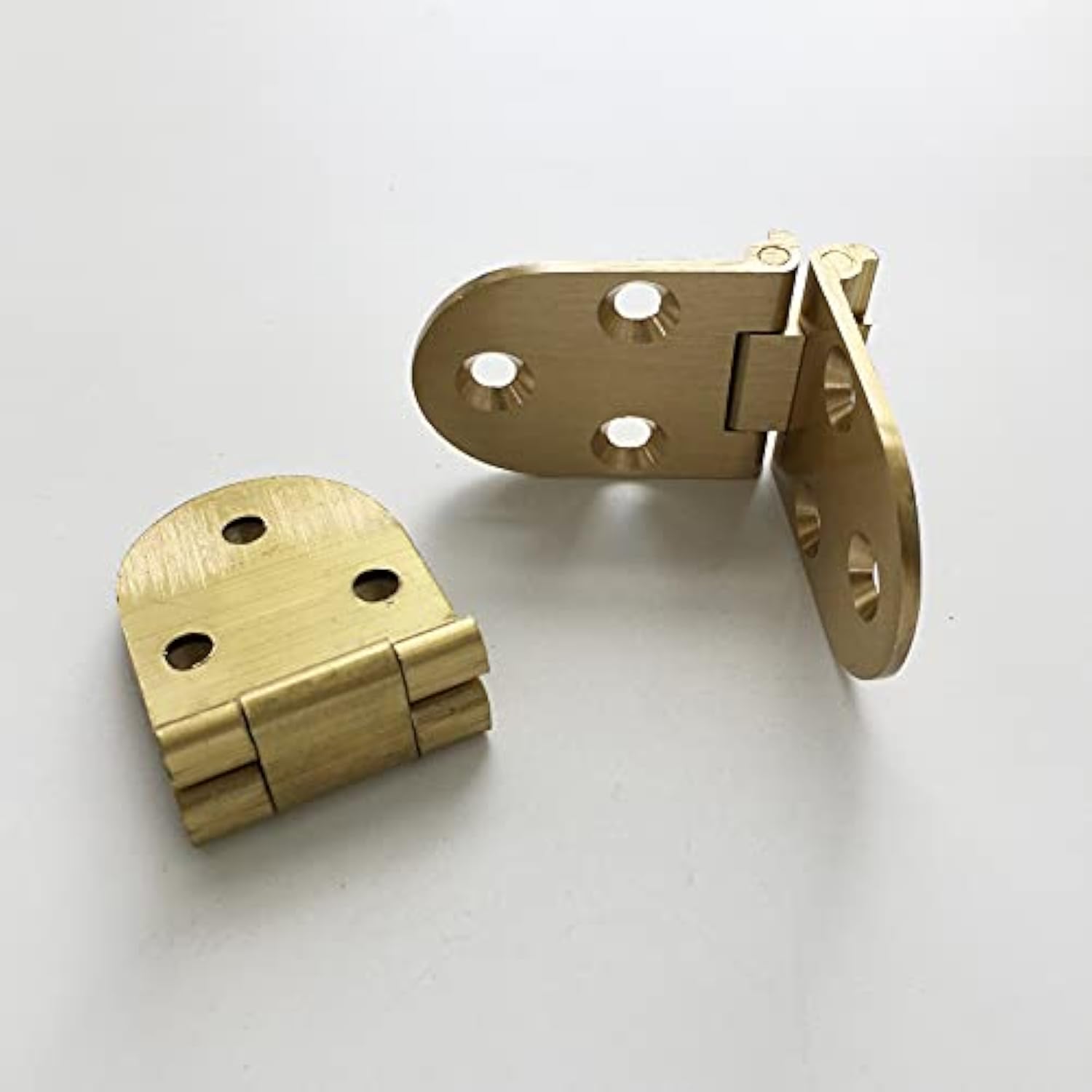 8 Pezzi Cerniere Pieghevoli a Ribalta, Cerniere per Sportello Bancone per Legno, Porta a 180 Gradi Bordo Rotondo, Metallo Cerniera Posteriore Mobili Armadio Cucina Mobile Ripostiglio Cassetto Tavolo 8