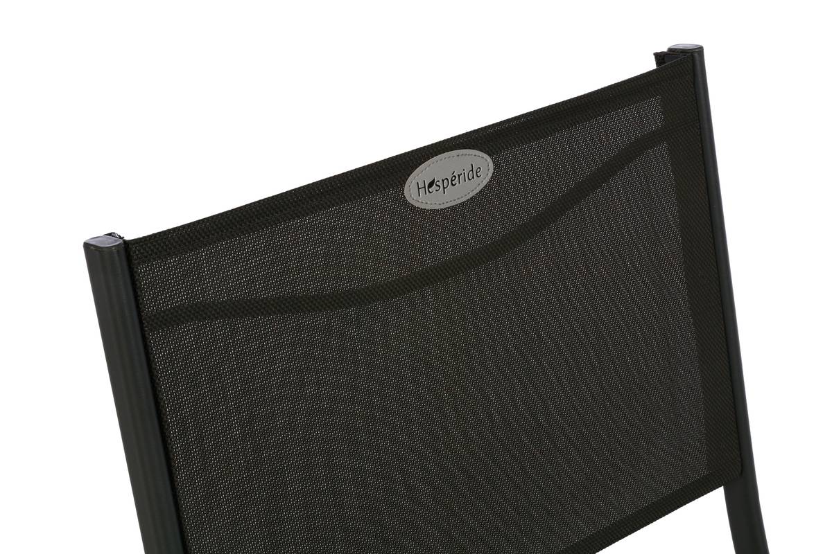 Lot de 4 chaises de jardin pliantes Modula Anthracite & Graphite - Hespéride - 2