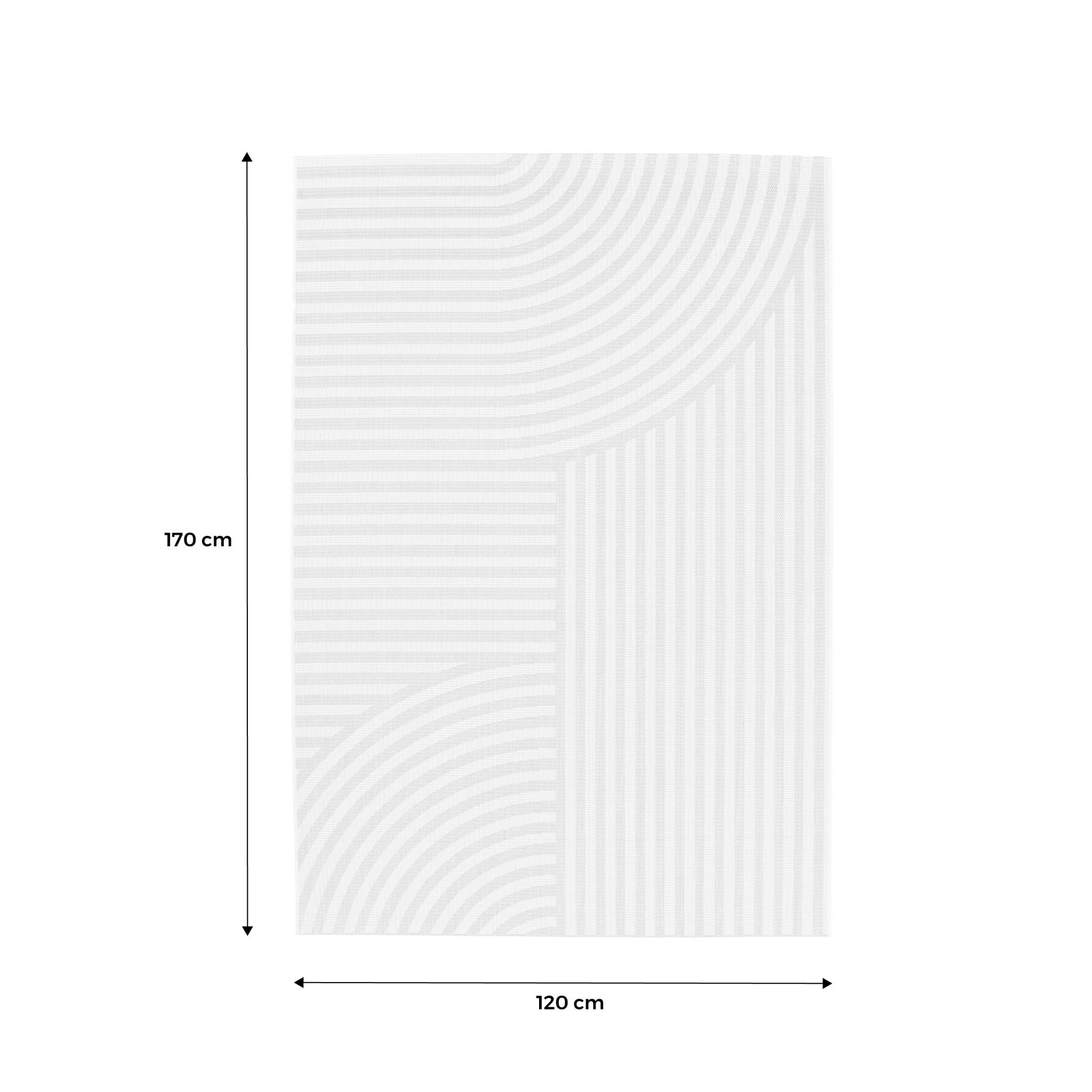 Tapete para interior/exterior de poliéster reciclado, Bellamy, 170x120x1 cm - 6