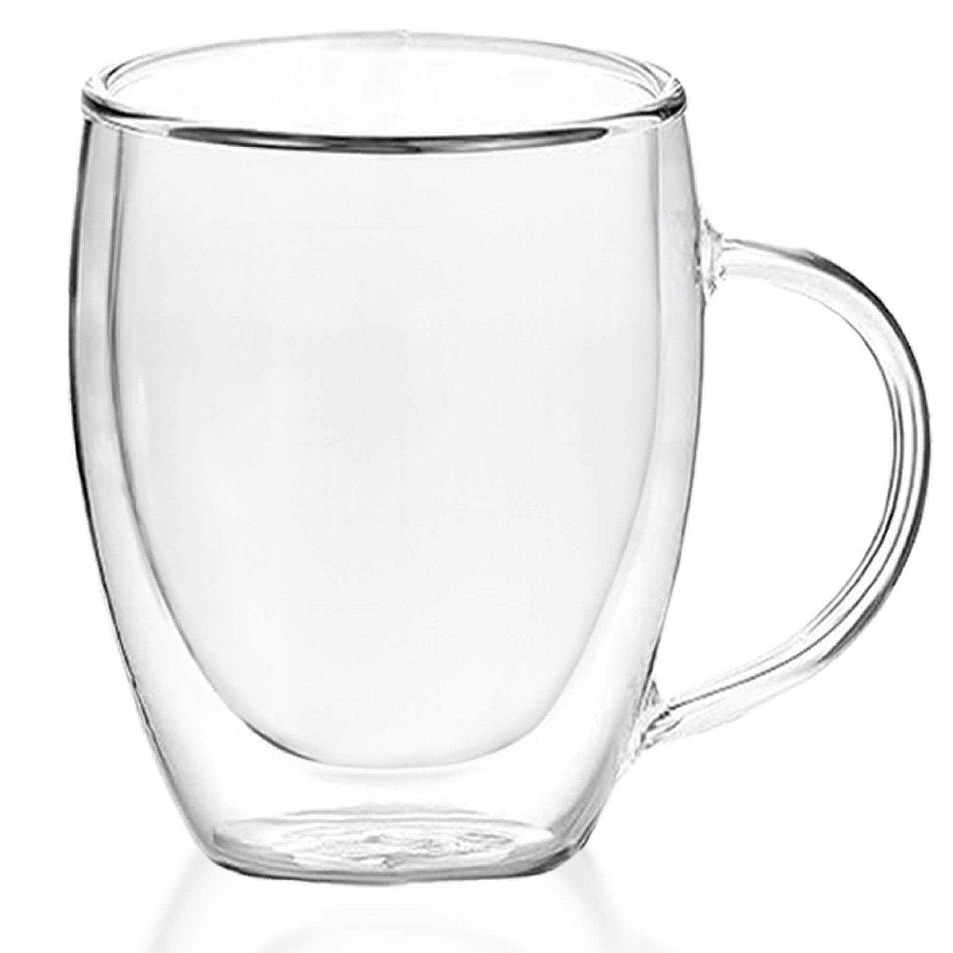Szklanki z podwójnym dnem 6 szt. termiczne kubki 300 ml na kawę herbatę - 6