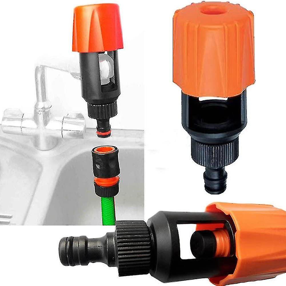 Lot De 6 Connecteurs De Tuyau D'arrosage En Laiton Massif - 3 Adaptateurs Robinet 2 En 1 (1/2" Et 3/4") + 3 Raccords Rapides