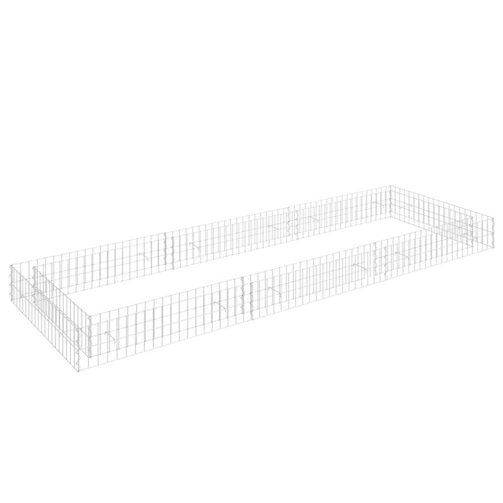 Arriate de gaviones de acero galvanizado 300x100x20 cm - comfortxl