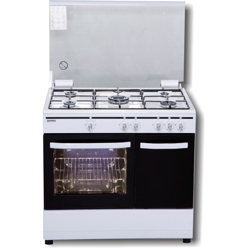 Rommer Cocina 5 Fuegos Horno Ch905bfgpb Blanca , Leroy Merlin