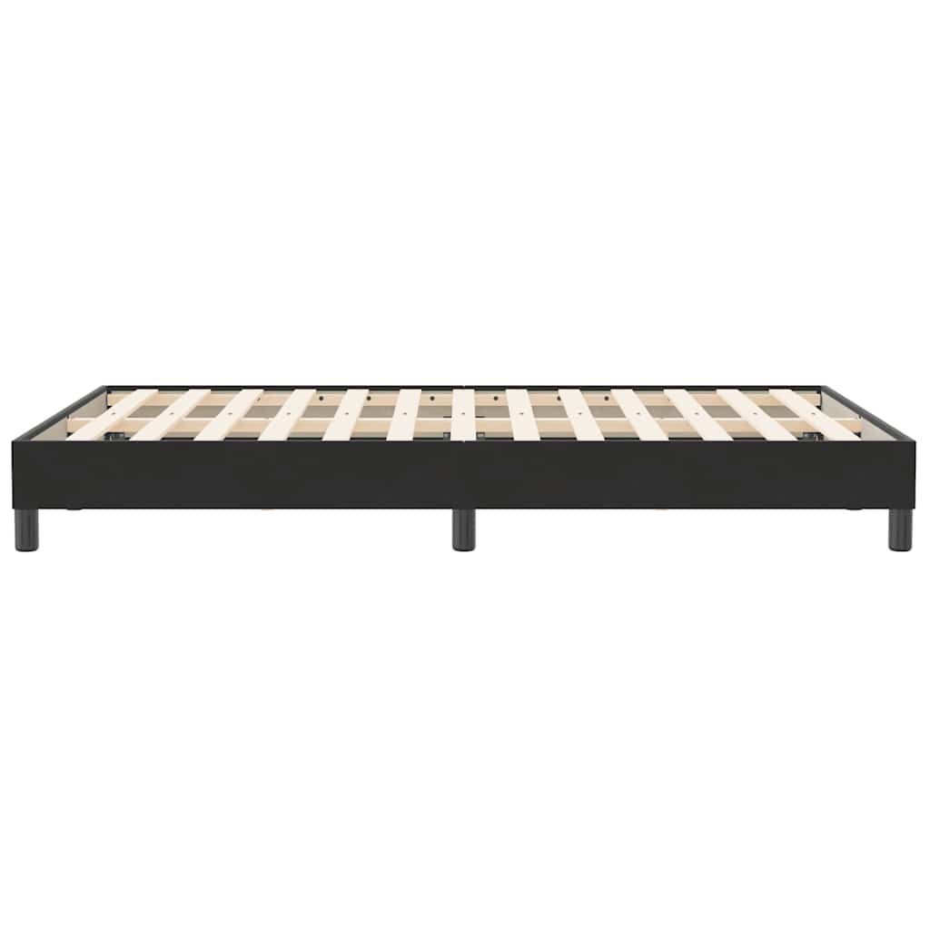 Cadre de lit sans matelas noir 120 x 210 cm velours - 6