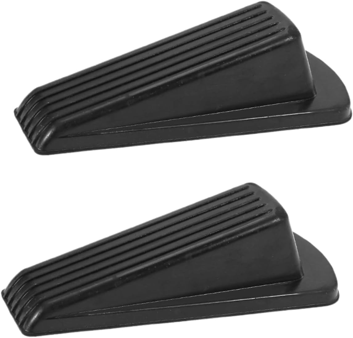 Butée De Porte En Caoutchouc Noir - Dimensions 12x4.5x2.5 Cm, Style Moderne, Neuve