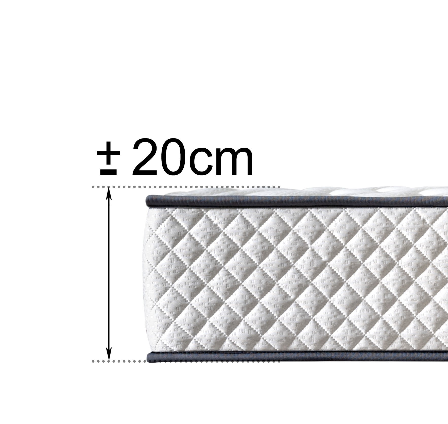 Matelas Mousse 160x200 - Ferme - Réversible - Côté Été/hiver - H20 Cm - 5