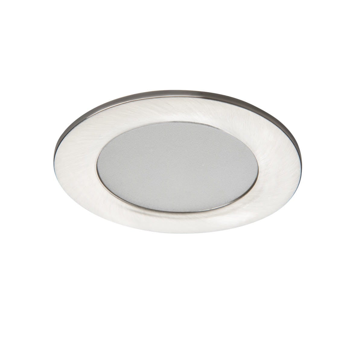 Oprawa stropowa sufitowa wpuszczana Ivian srebrno-biała LED 4.5W 4000K 460lm wym: 8 x 8 cm okrągła Kanlux