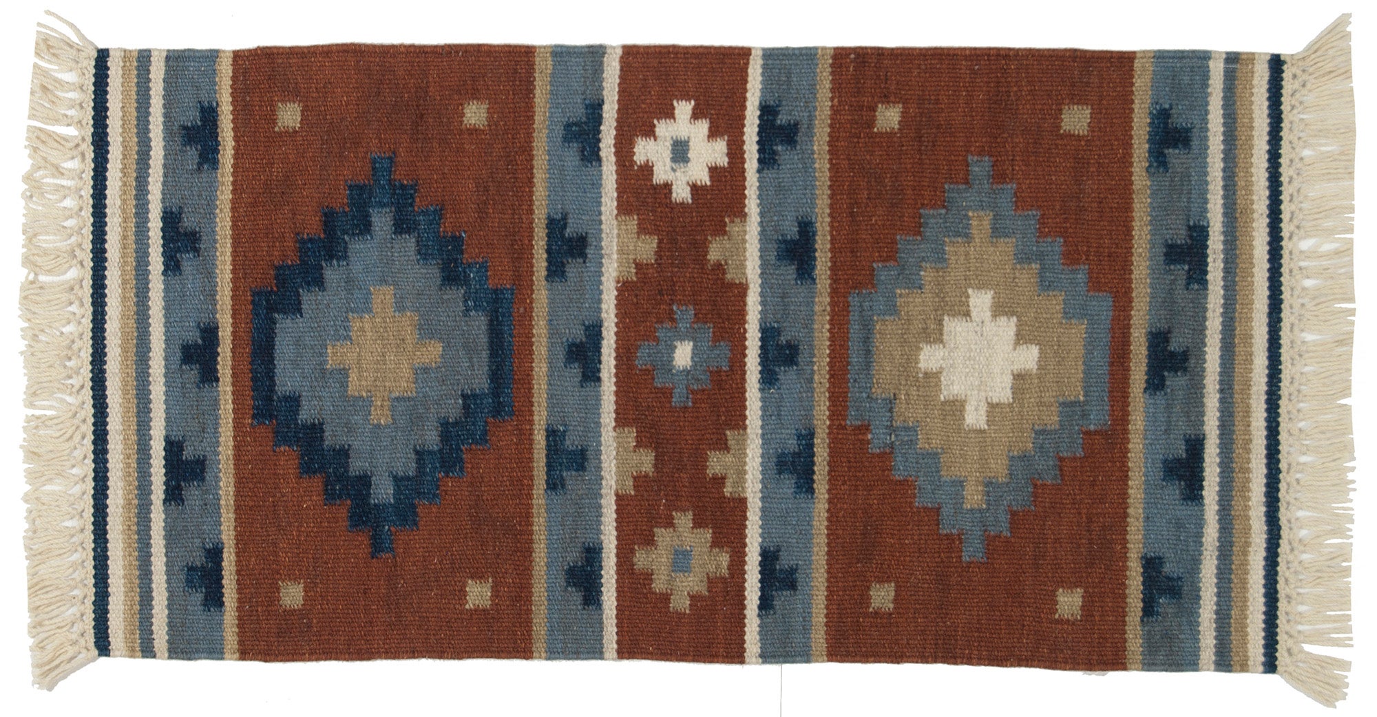 KILIM TEPPICH NOWY WEŁNIANY ORYGINALNY RĘCZNIE WYKONANY 90x60 CM