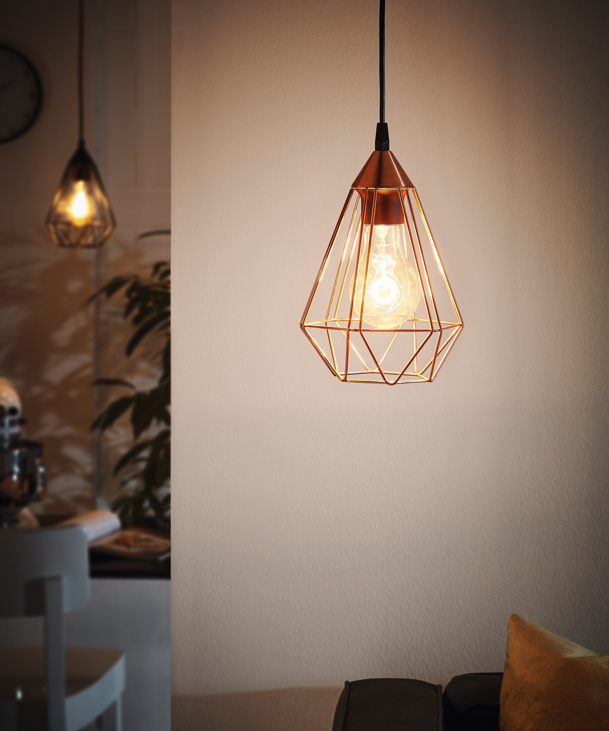 Lampe suspendue Tarbes D17,5 cm Couleur cuivré 94193 EGLO - 2
