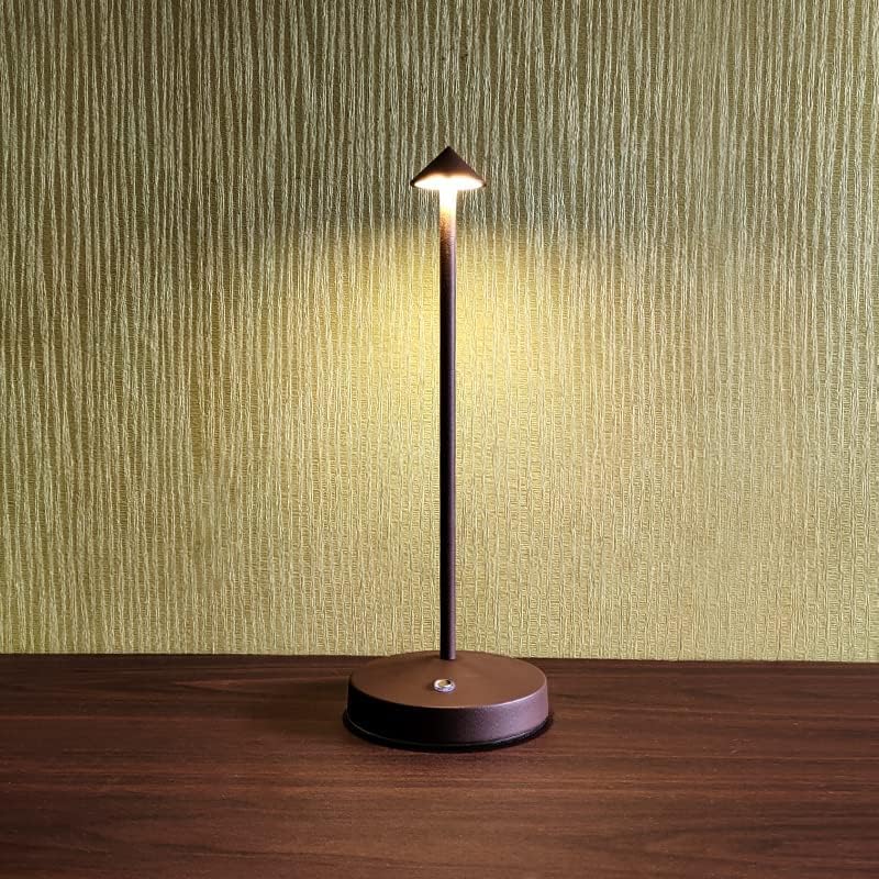 Lampes de table sans fil, barre tactile LED rechargeable, lampe de bureau portable à batterie, veilleuse à intensité variable à 2 niveaux(rouille) - 2