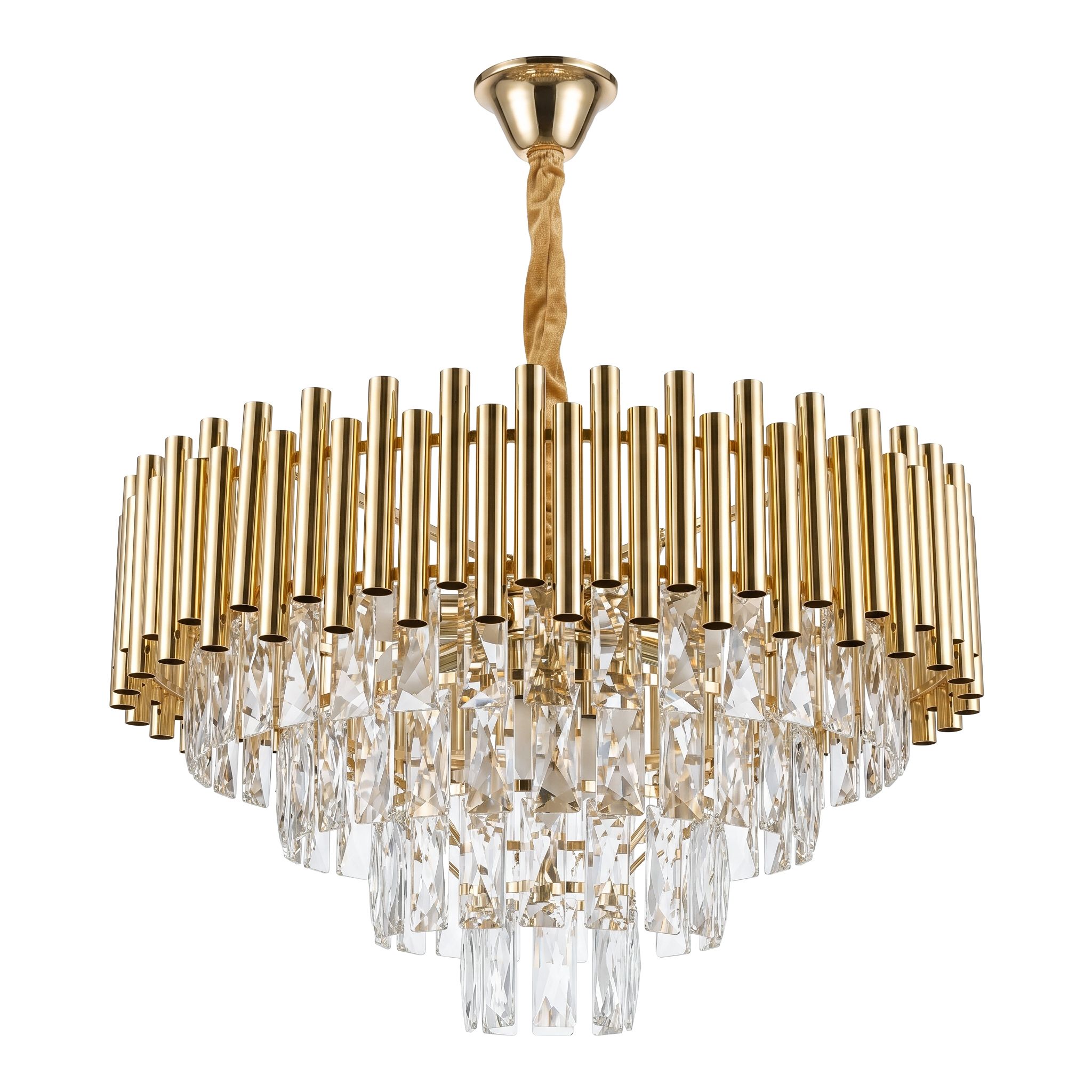 Toolight Lampă Suspendată Din Cristal Swe103-cp Gold