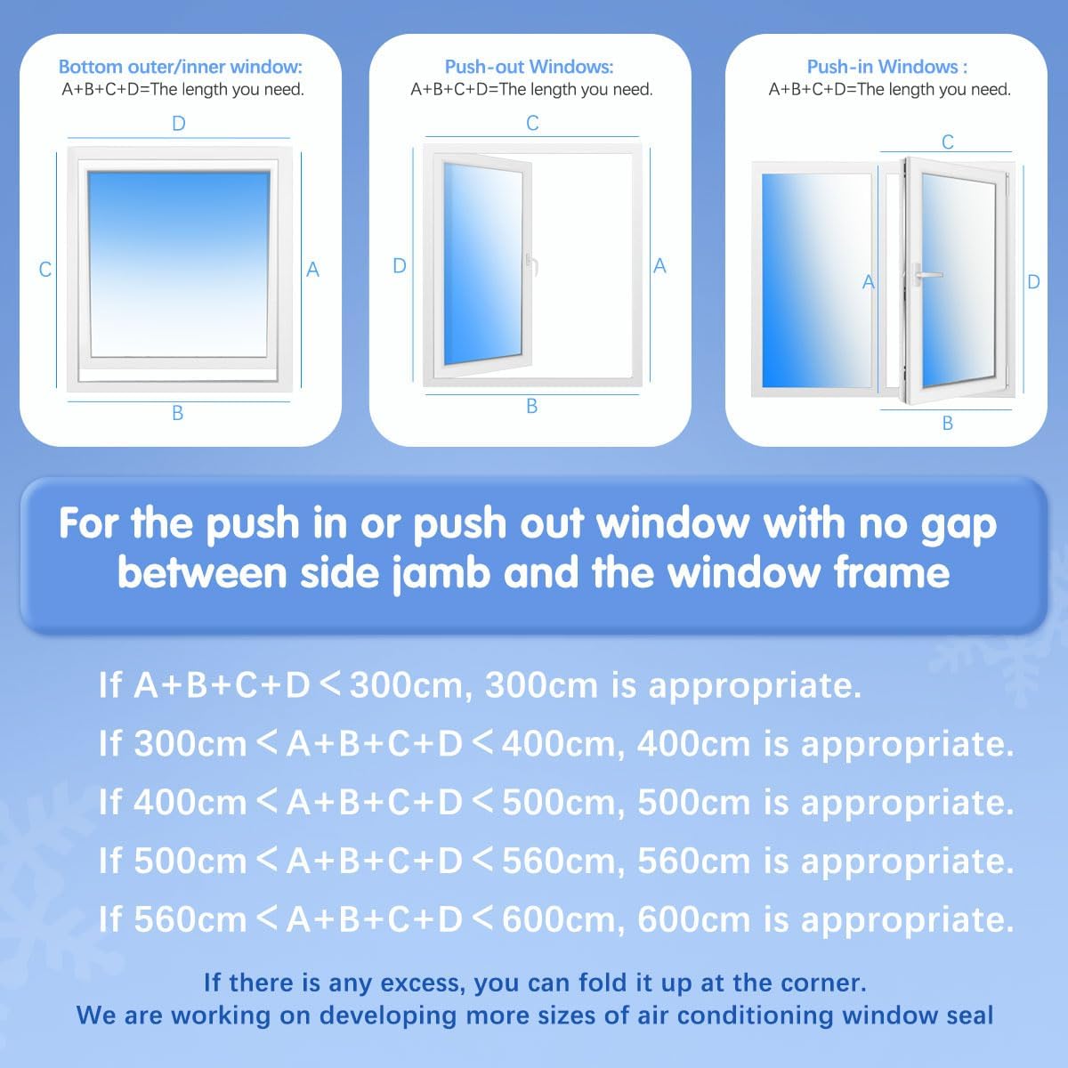 10x 500CM Joint de Fenêtre Climatisation Mobile - Accessoire Climatiseur Portatif Fonctionne avec Les Unités De Climatisation Mobiles et Sèche-Linge - 7