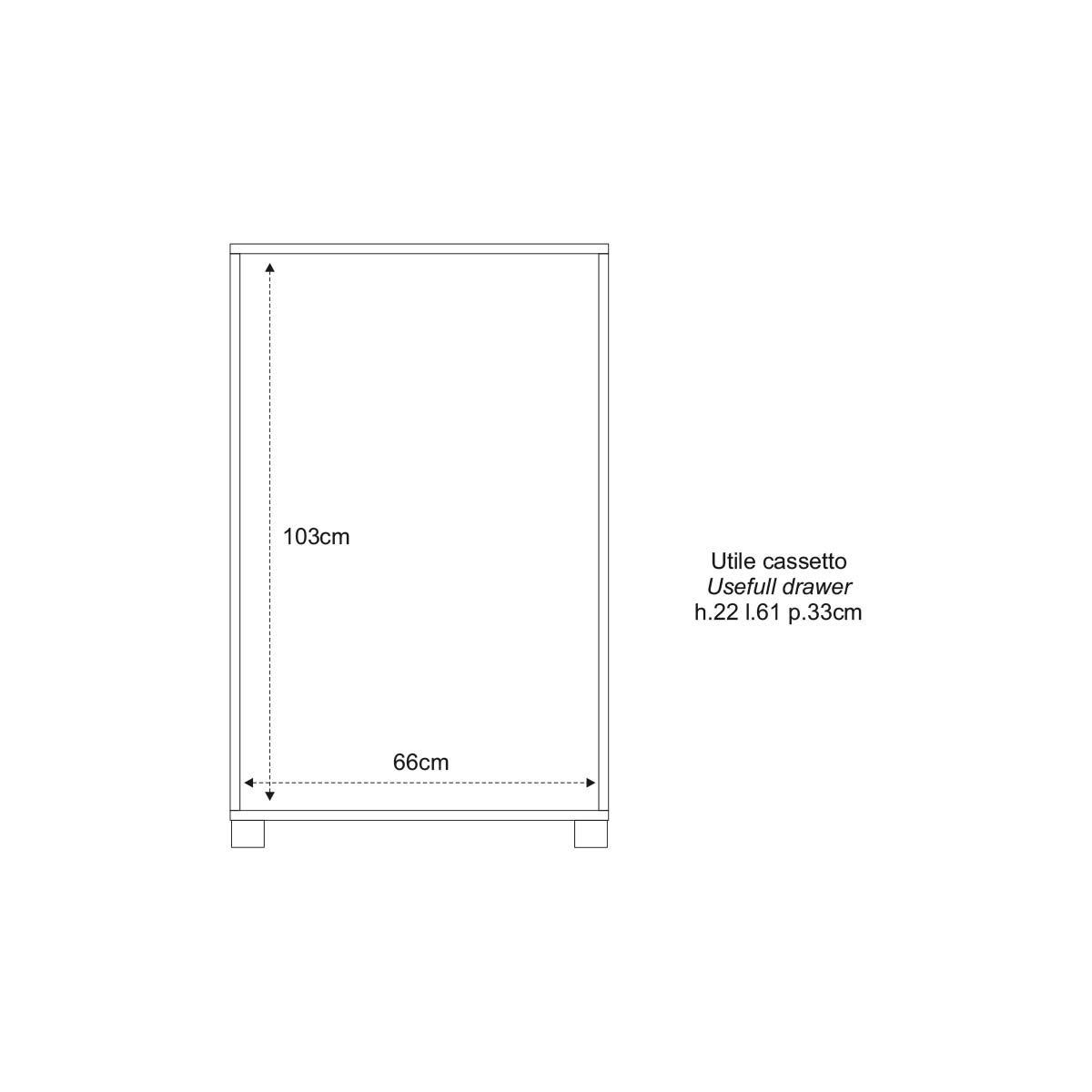 KIT ARMOIRES 4 Tiroirs Couleur Ciment - 4