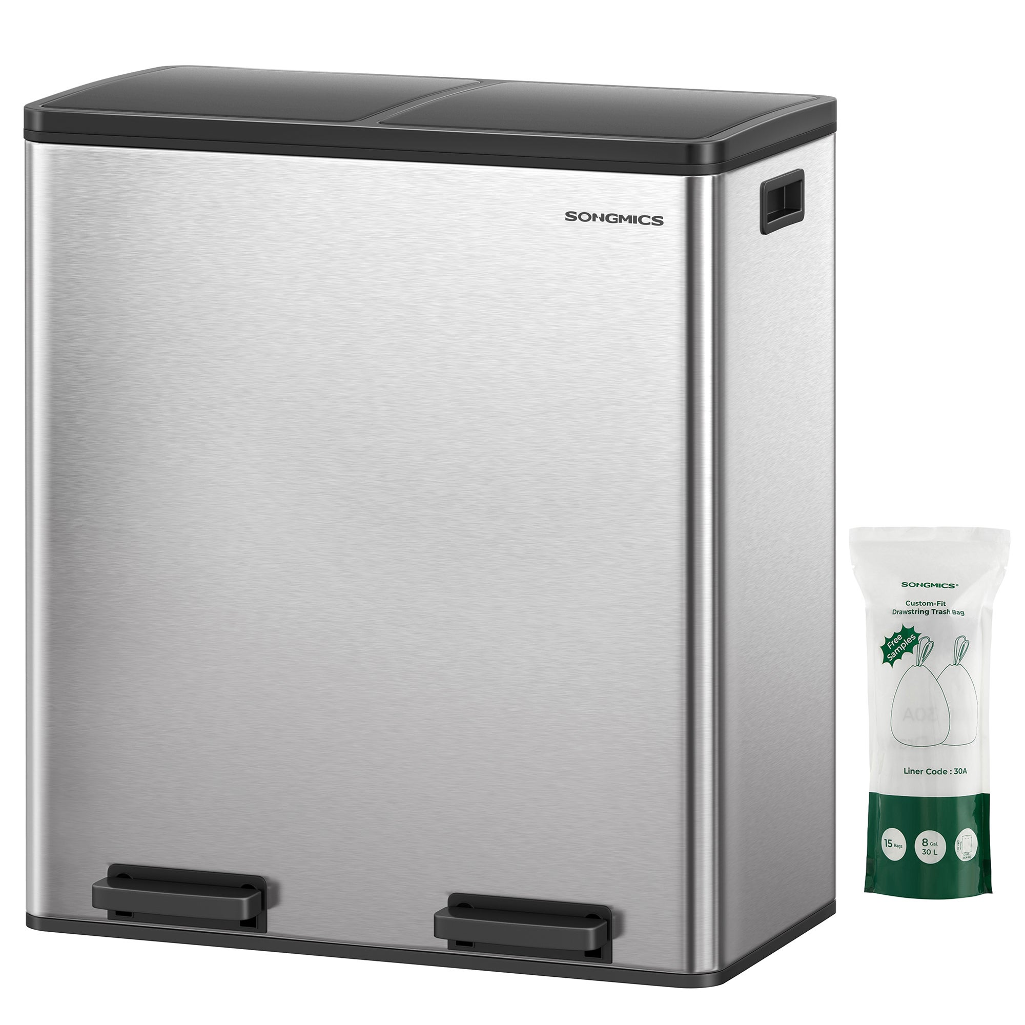 Poubelle À Double Compartiment Humide Et Sèche, Poubelle De Bureau, Capacité De Thé, Recyclage