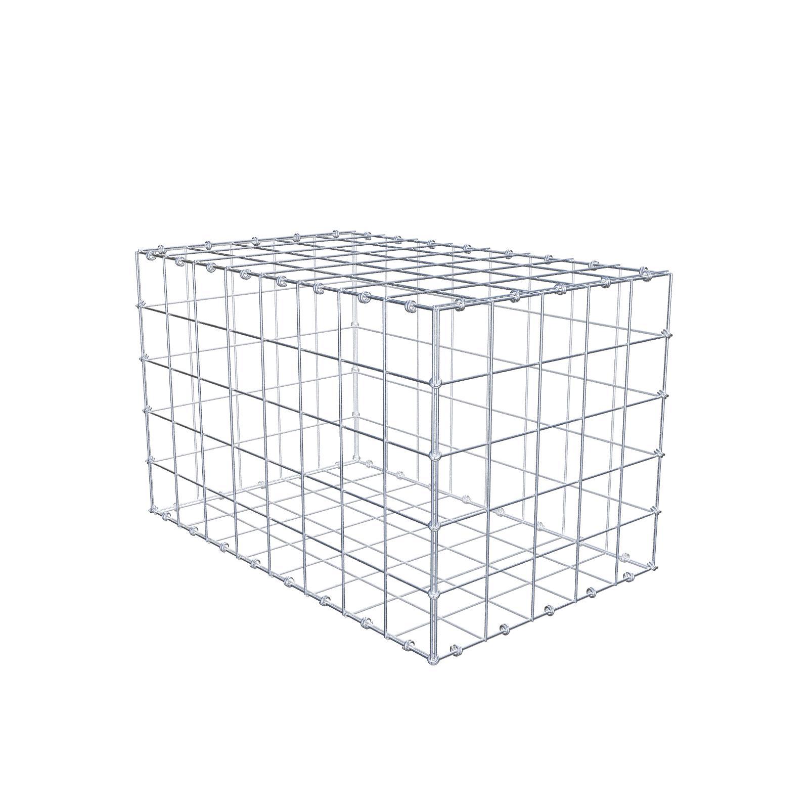 Gabion 80 cm x 50 cm x 50 cm (dł. x wys. x gł.), rozmiar oczek 10 x 10 cm, pierścień spiralny