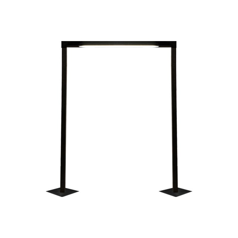 Lampa ogrodowa stojąca Taketa antracyt 1xG13x9W IP44 wym: 114 x 80 x 2 cm metal Shilo