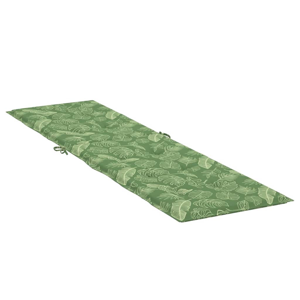 Cojín para tumbona - Tejido oxford - Estampado de hojas - 180x50x4cm ...