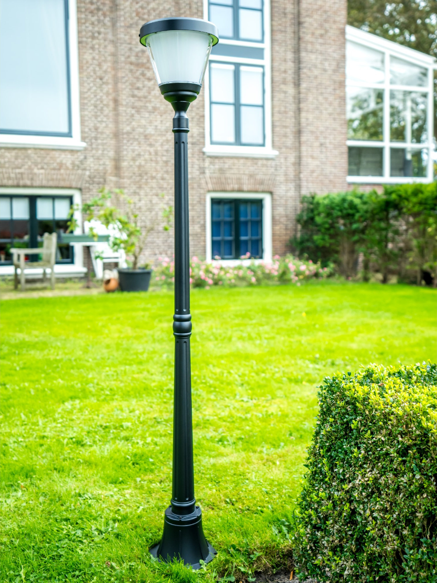 Réverbère solaire Iplux® Oslo 160cm- Haute qualité - Durée de combustion 15 heures - 11