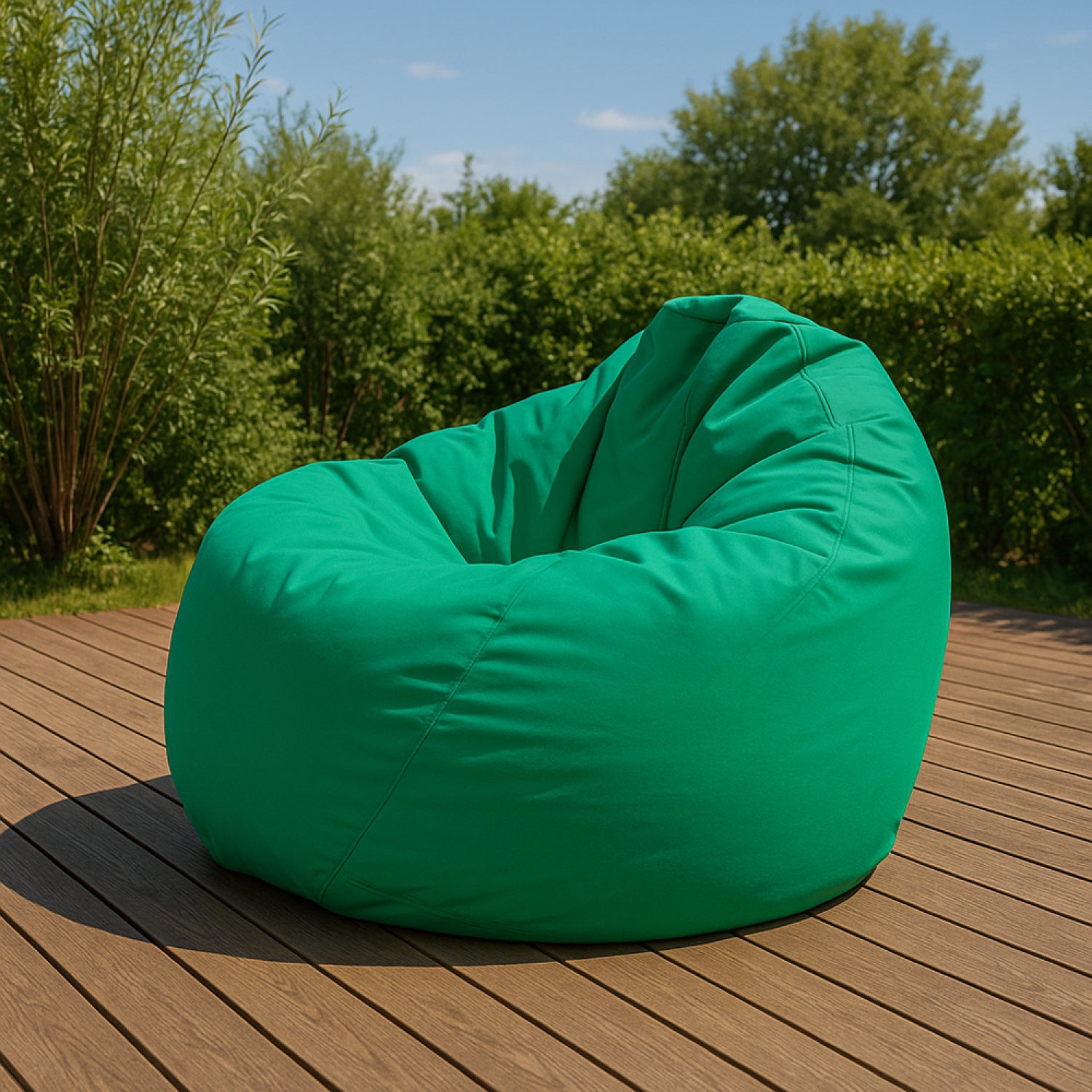 Pouf Poire Classique - SoleiStorm™ Résistant aux UV et à l’eau Olefin Vert Acide