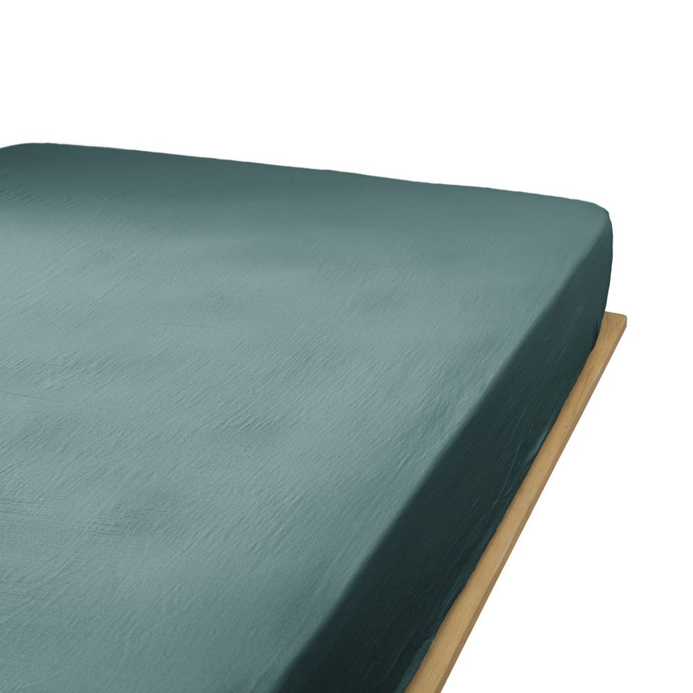 Drap housse 90x190 cm en Gaze de coton Canard - 2