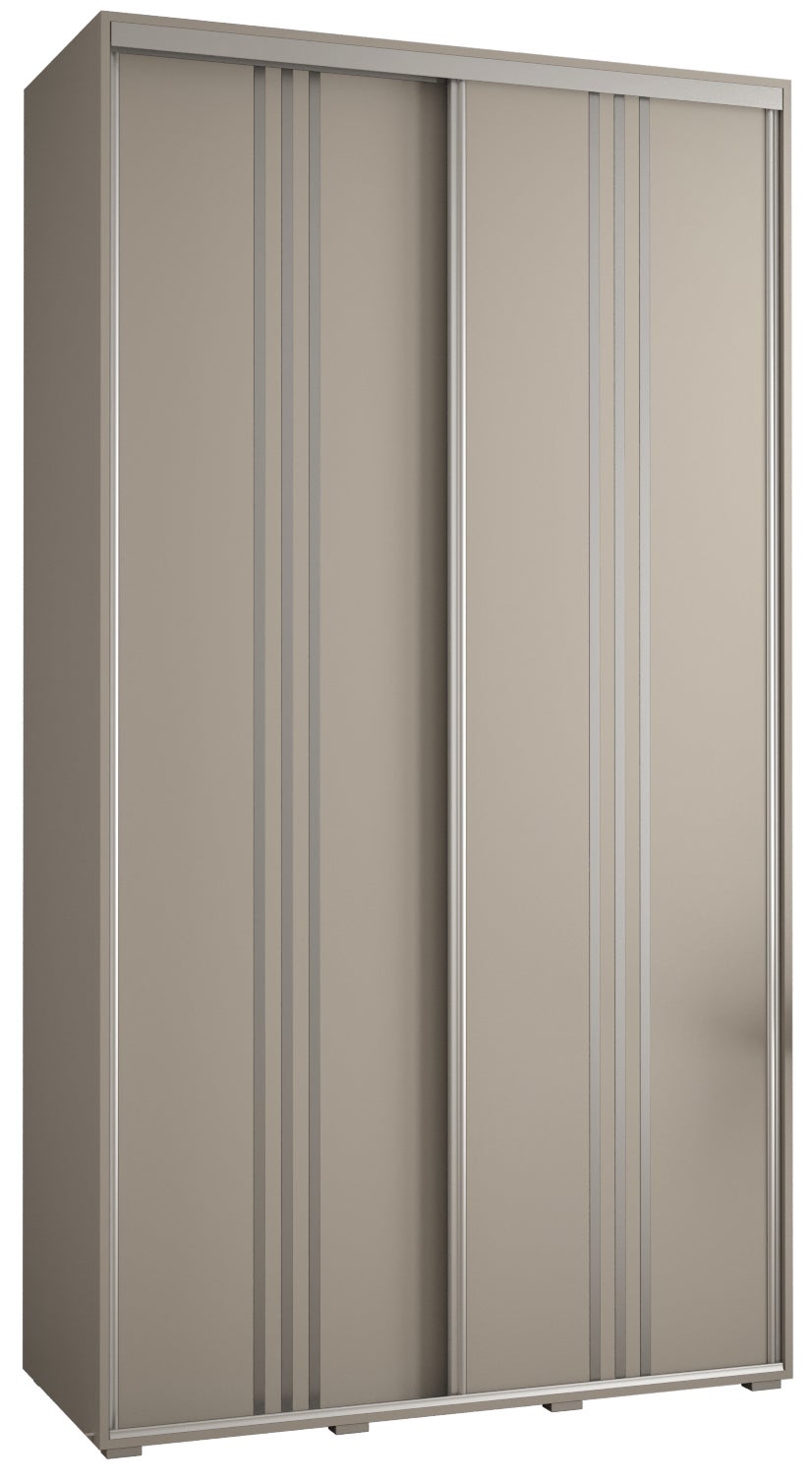 Szafa przesuwna wysoka Dakota 6 140 x 45 x 235,2 cm kaszmir + u. Srebrny - Abiks Meble
