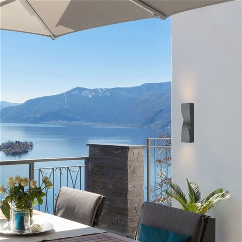 Applique Murale Extérieure E27 Détecteur de Mouvement Noir IP43 360mm VELENCE - 7