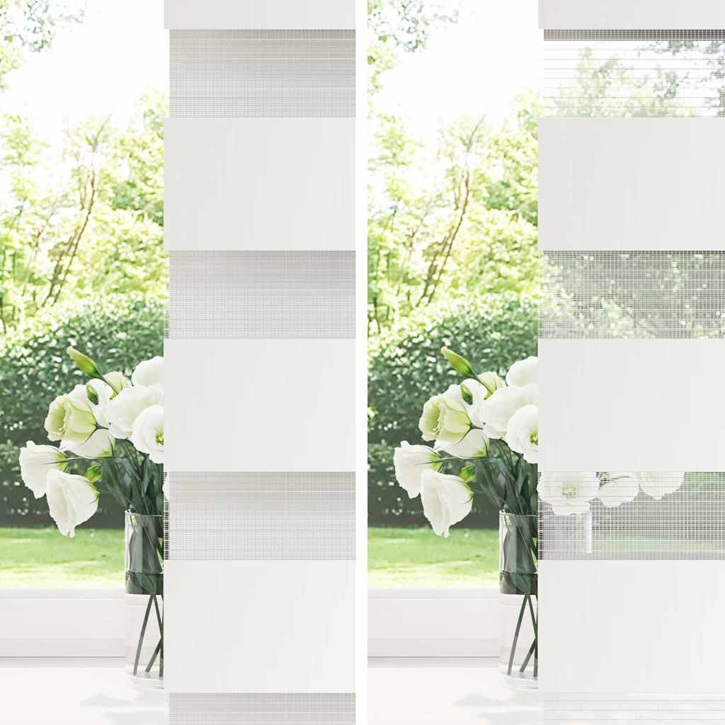 Tenda a Rullo Zebra Nero Larghezza Tessuto 115,9 cm Poliestere vidaXL - 8