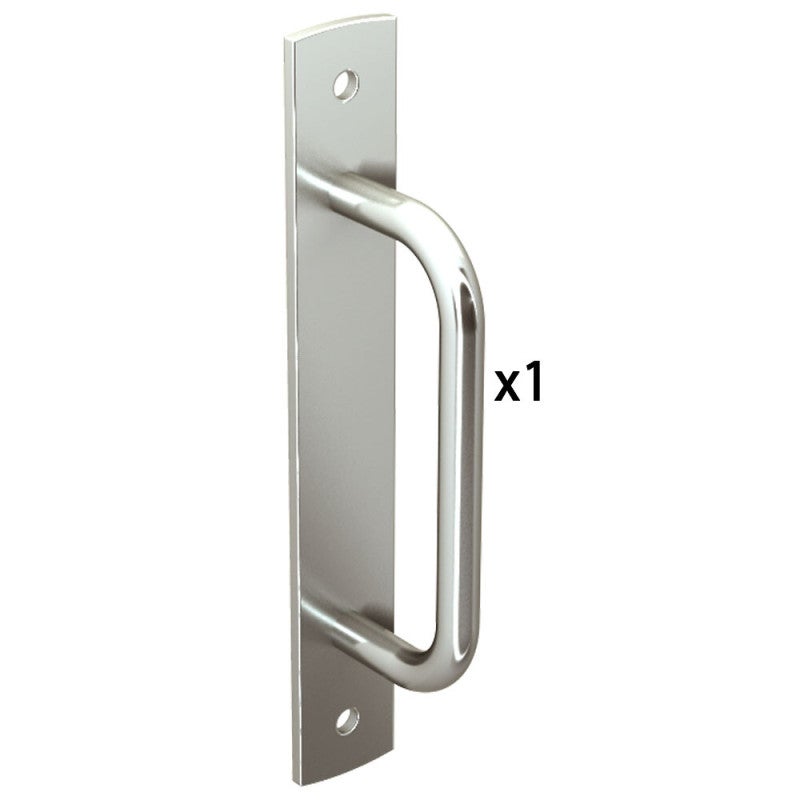 Poignée en acier sur platine zinguée - 2