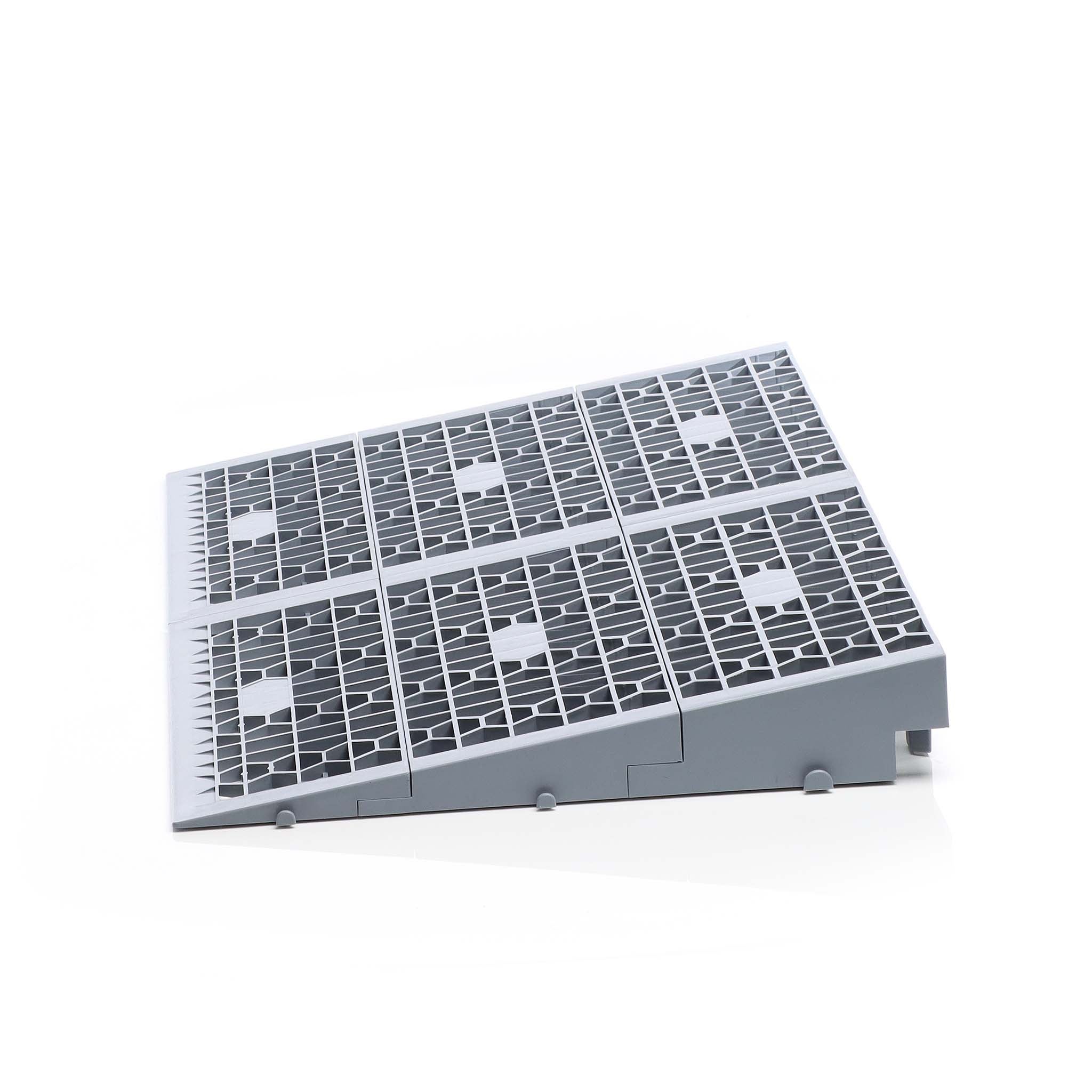 Rampe d'accès de seuil – Hauteur 0-25 / 25-50 / 50-76 mm – Largeur 810mm – Modulable pour Fauteuil roulant & Déambulateur – avec Surface… Wiltec - 6