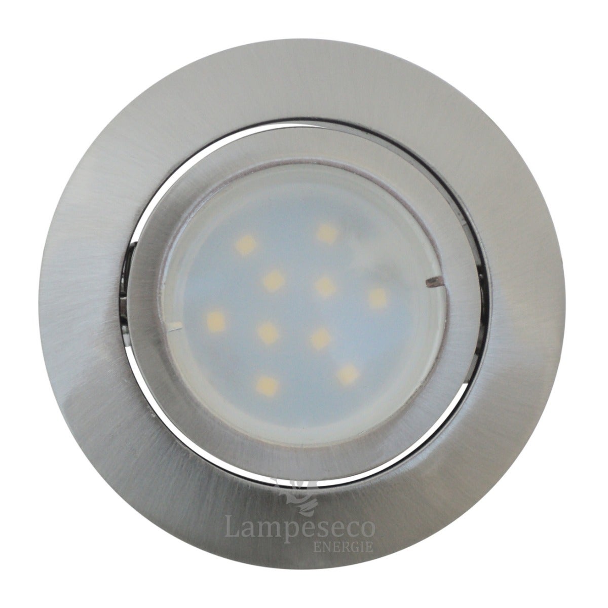 Lot de 25 Spot Led Encastrable Complete Satin Orientable lumière Blanc Chaud eq. 50W ref.209 - 3