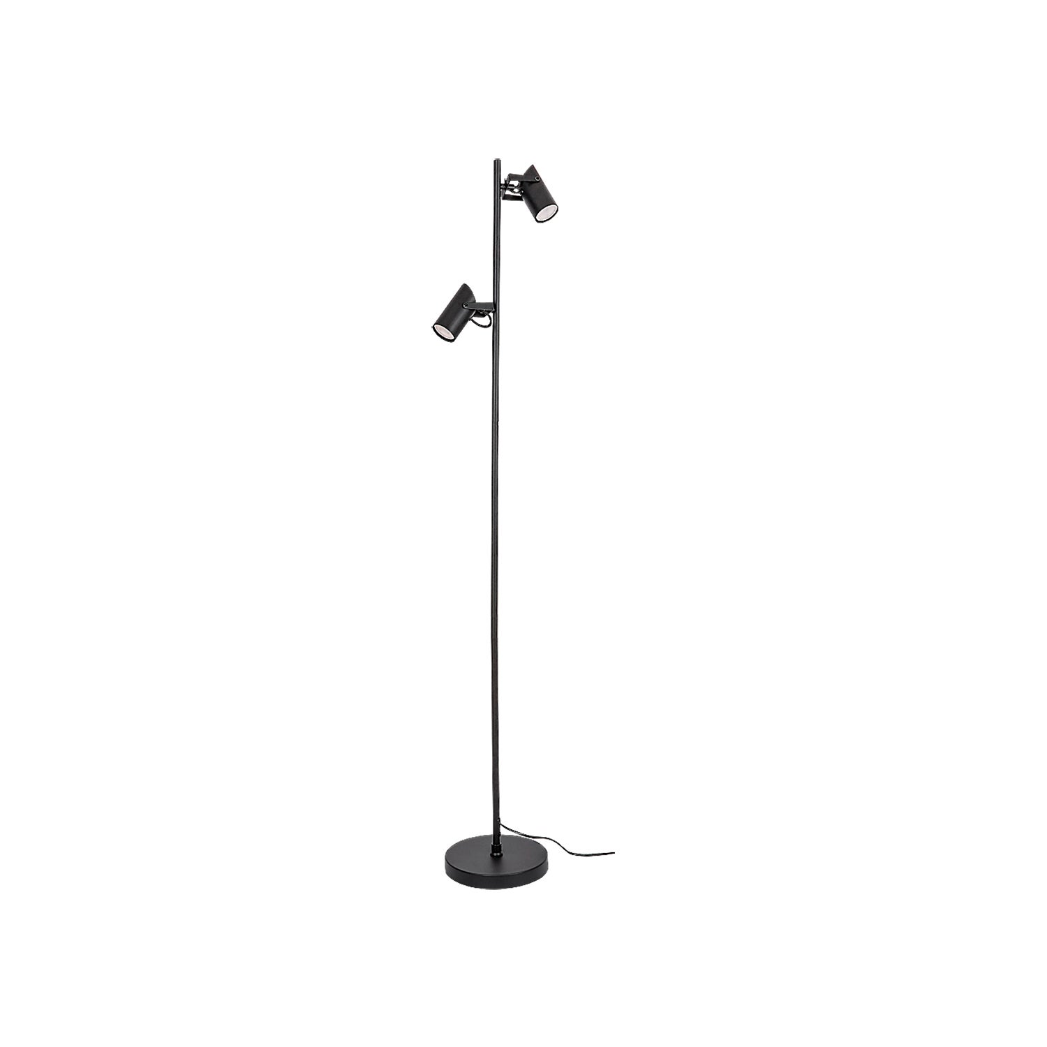 Lampa podłogowa stojąca Maximilian czarna matowa 2xGU10x10W wym: 155 x 28 x 28 cm metal Rabalux