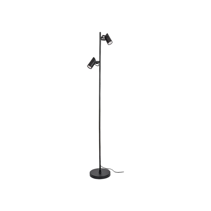 Lampa podłogowa stojąca Maximilian czarna matowa 2xGU10x10W wym: 155 x 28 x 28 cm metal Rabalux