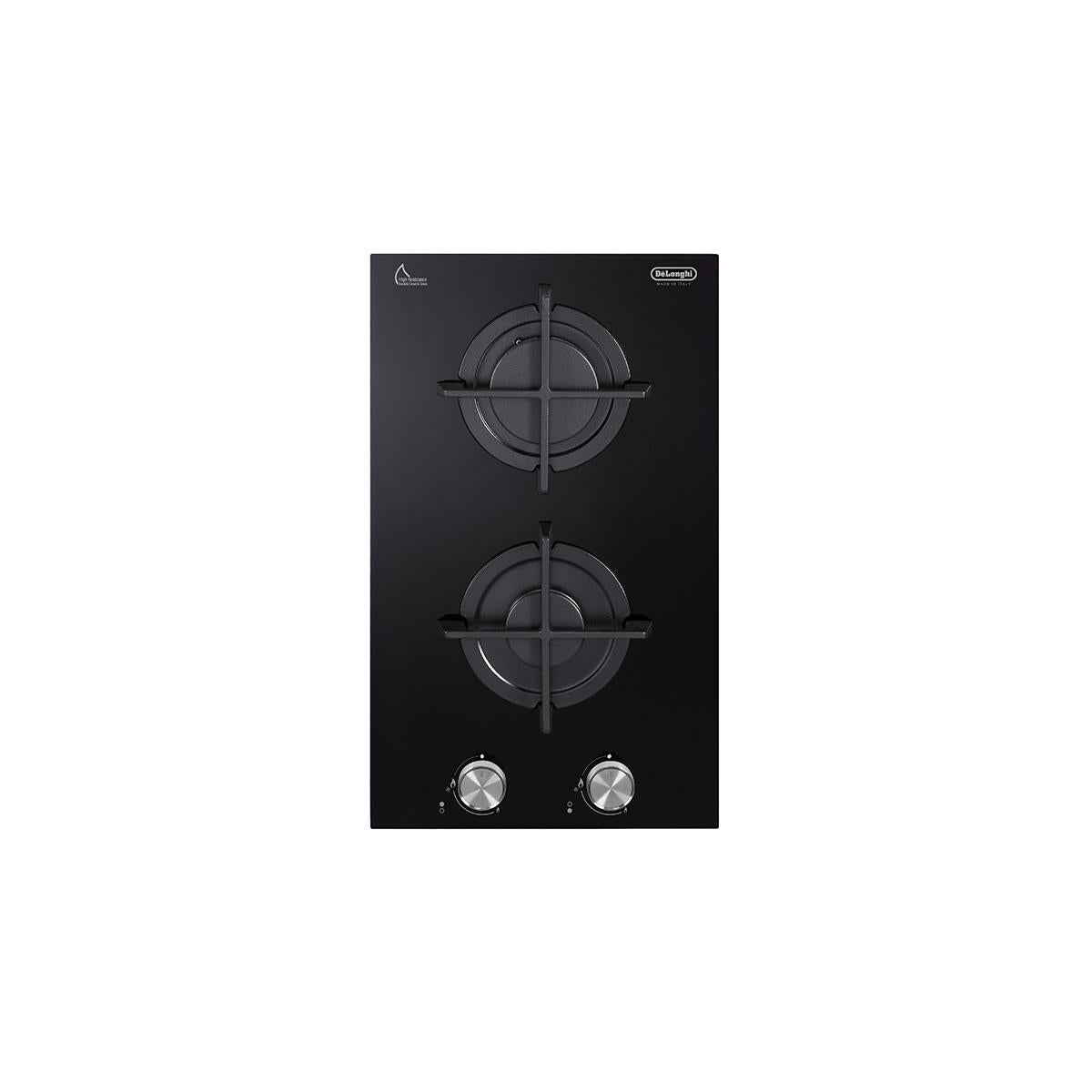 Delonghi Placa De Cocina Empotrada De Longhi Nsl 230 Nc 30 Cm Gas 2 Fuegos Negro , Leroy Merlin
