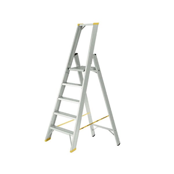 Escabeau 5 marches grande plateforme - Hauteur max. de travail 3.05m - 9305