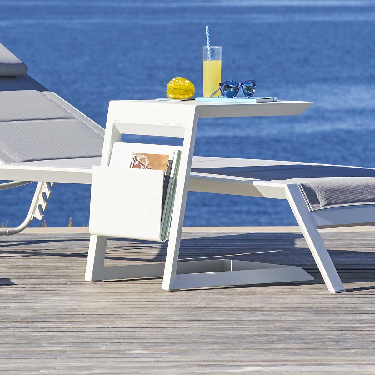 Mobili da giardino angolari ALLURE Grafite Hespéride 5 posti letto