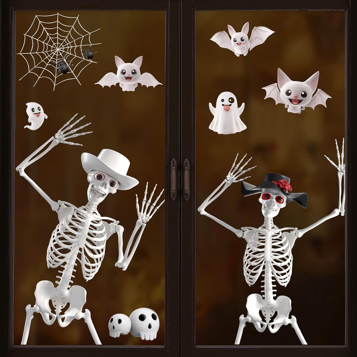 Décoration Lumineuse Halloween Noma - Silhouette Maman Holographique Vintage 18,5 Pouces