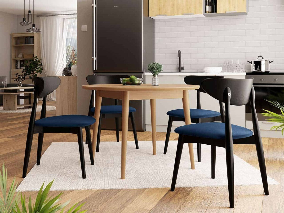 Table Racine 117, Marron, 75cm, MDF, Bois - 3